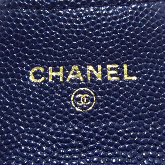 CHANEL Matelasse - Navy Calfskin Coin Case Gold hardware 684-081425 - Picture 11 of 11
